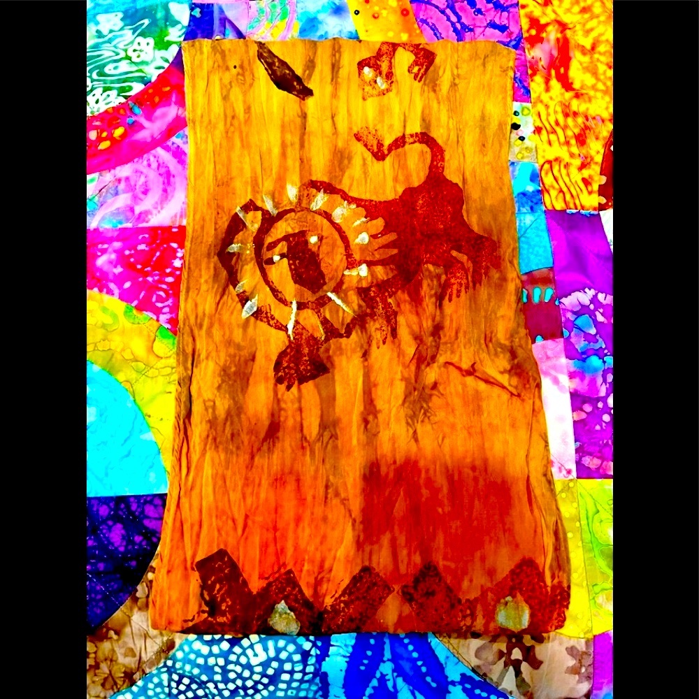☀️Rare Vintage LAISE ADZER “Savannah” 
Scarf/Head Wrap